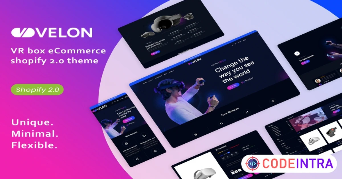 Velon - VR Box Ecommerce Shopify 2.0 Theme - Codeintra