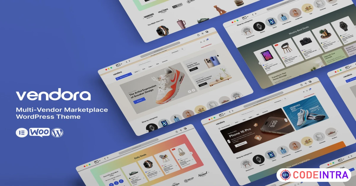 Product featured image Vendora – Multi-Vendor Marketplace WordPress Theme - Codeintra