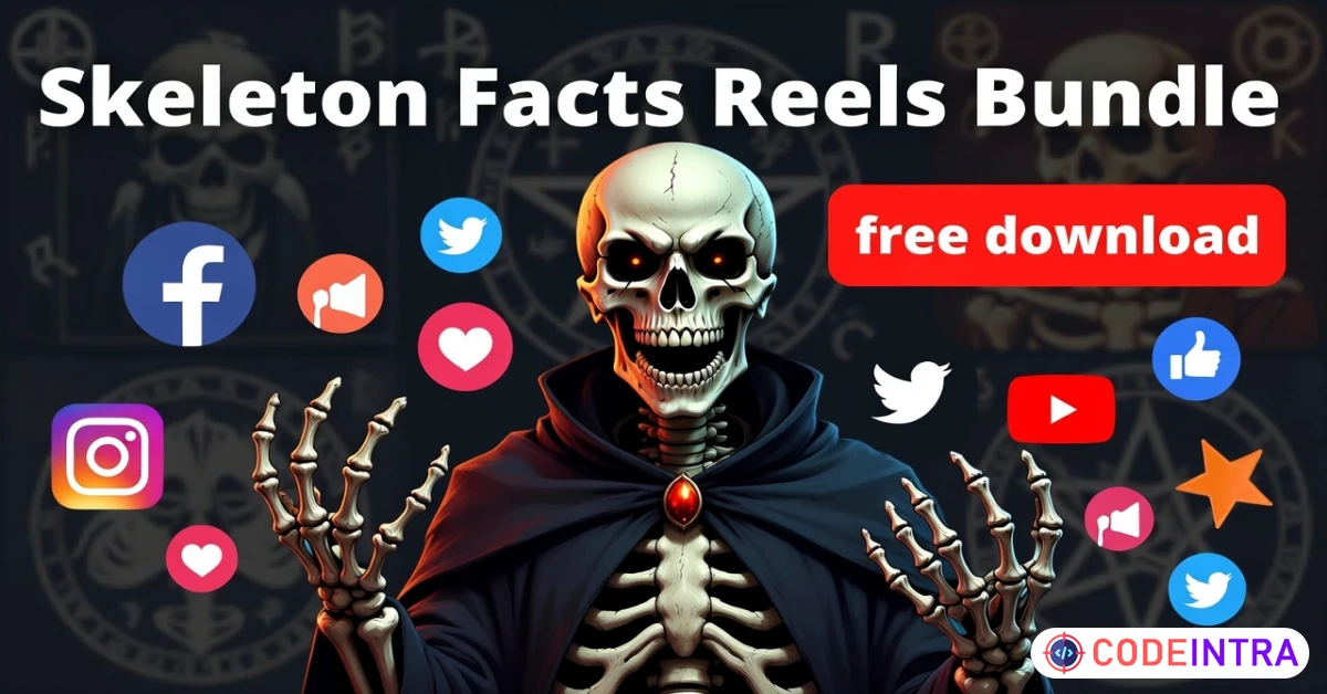 Product featured image Viral AI Talking Skeleton Reels for Instagram, TikTok & YouTube Shorts Creators - Codeintra