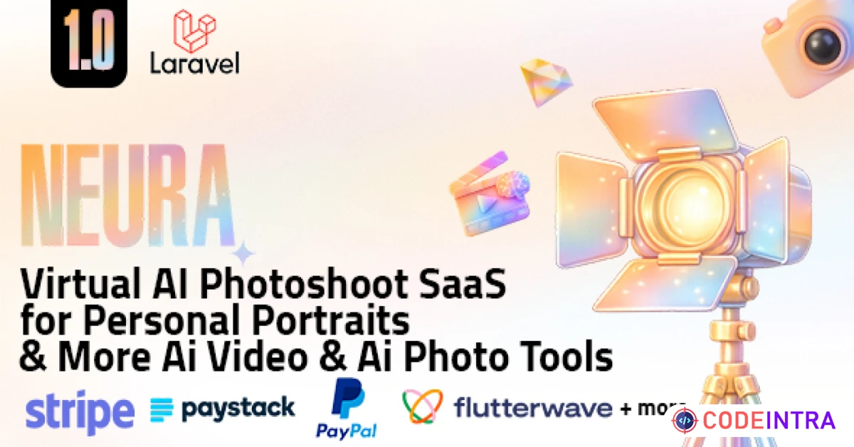 Product featured image Virtual AI Photoshoot SaaS - AI Tools - Codeintra
