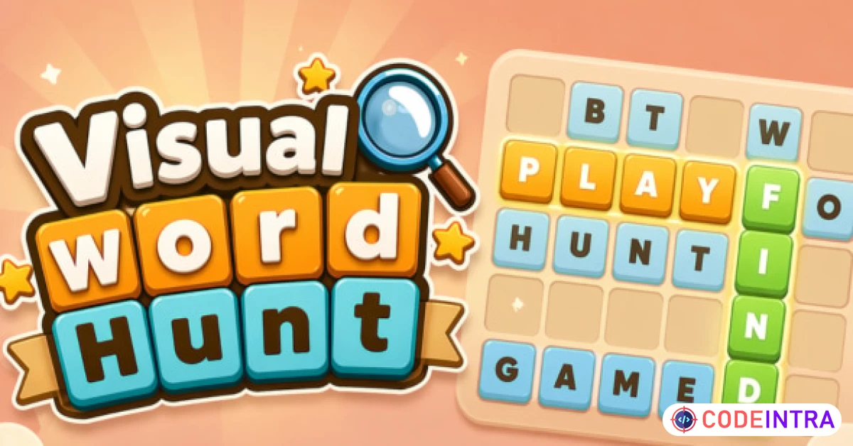 Product featured image Visual Word Hunt | HTML5 Word Puzzle Game - Codeintra