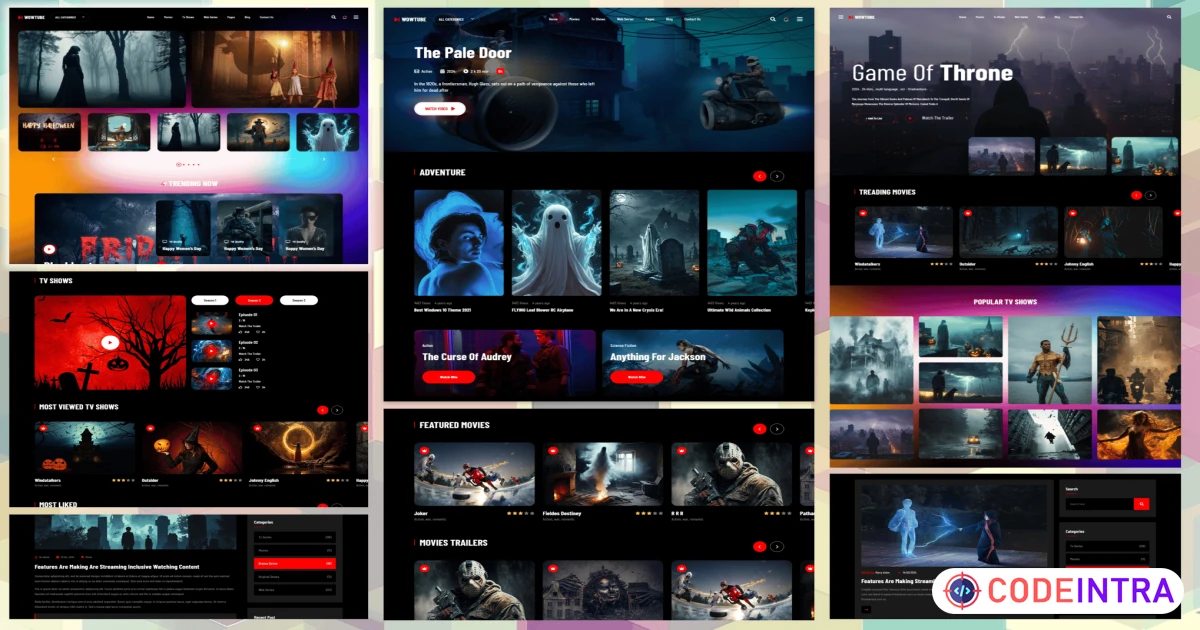 WowTube - OTT Platform and Video Streaming HTML Te - Codeintra
