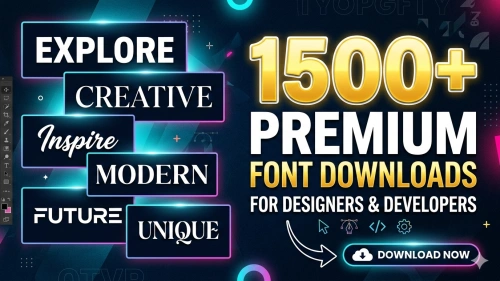 1500+ Premium Font Downloads – Commercial Use Fonts for Designers