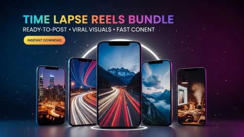 2200+ Time Lapse Reels Bundle Pack for Viral Short Videos