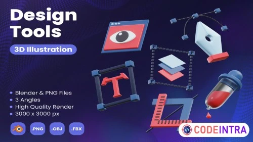 3D Design Tools HD Icons Pack