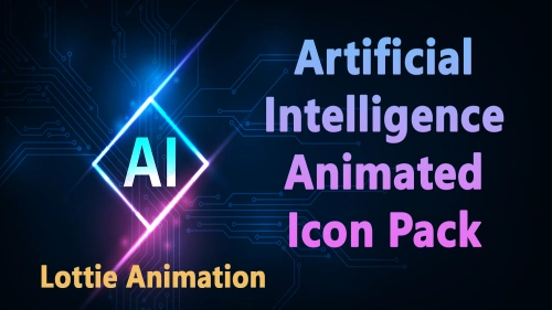 45 Artificial Intelligence Animated Lottie Icon Pack