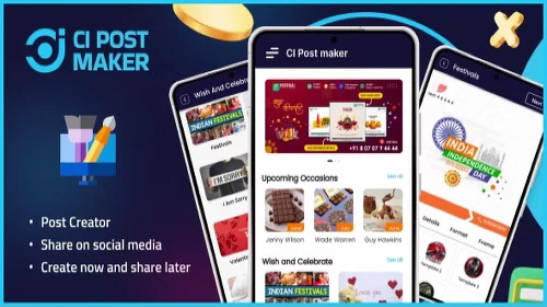 CI post maker android studio premium app source code