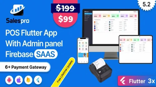 SalesPro Saas - Flutter POS Inventory Full App+Admin pa