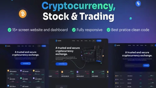 Cryptolly - Cryptocurrency Landingpage & Dashboard