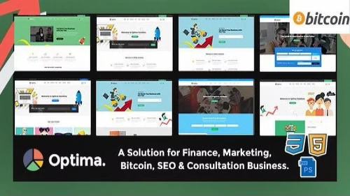 Optima - SEO, Marketing, Bitcoin, Agency Multiple HTML5