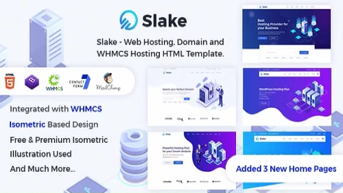 Slake - Web Hosting, Domain and WHMCS Hosting HTML