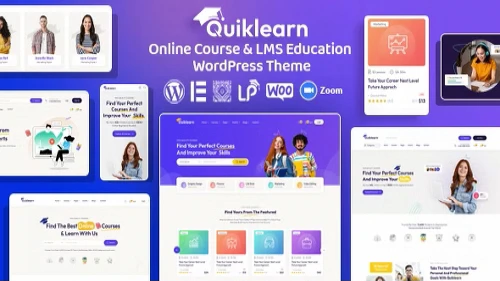 Quiklearn - Education WordPress Theme GPL Download Free