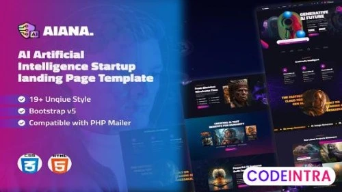 Aiana - AI Landing Startup HTML Template