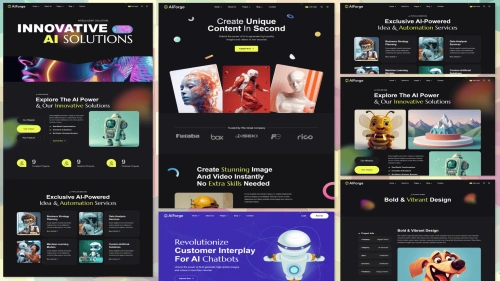 AIForge - Multipurpose AI SAAS Startup HTML Templa