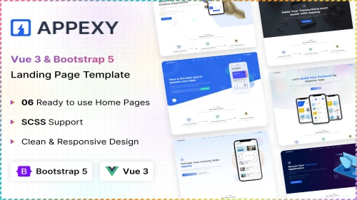 Appexy - Vue Landing Page Template