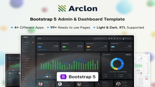Arclon - Admin & Dashboard Template