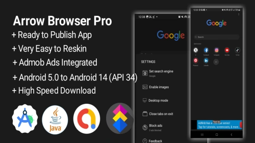 🌐 Arrow Browser - Full Android App Source Code for Fast Browsing! 🚀