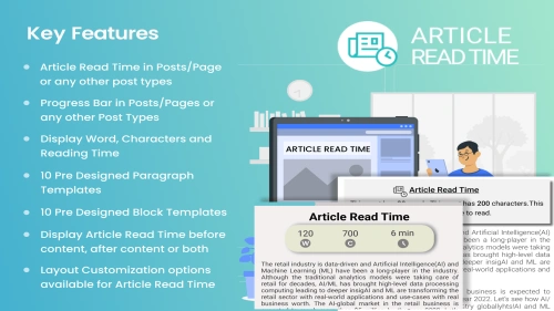 Article Read Time & Progress Bar WordPress plugin