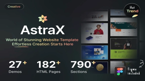 AstraX - a Huge library of HTML templates
