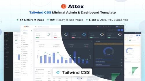 Attex - Tailwind CSS Admin & Dashboard Template