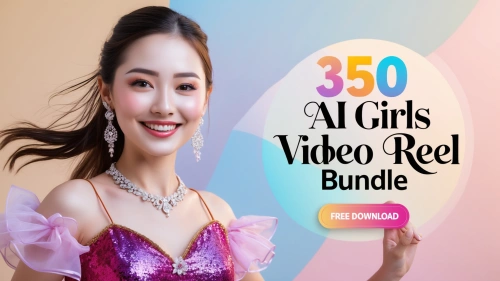 Beautiful AI Girls Video Reel Bundle