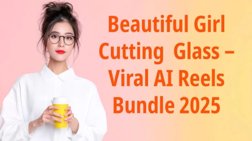 Beautiful Girl Cutting Glass – Viral AI Reels Bundle 2025