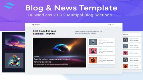 Blog - Blogloo TailwindCSS News Template