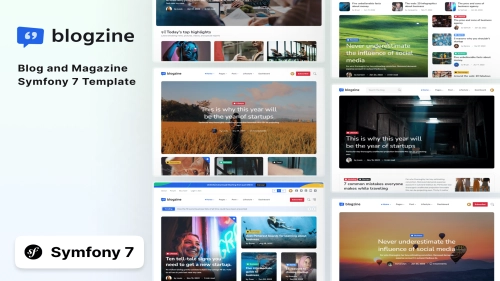 Blogzine - Blog & Magazine Symfony 7 Template