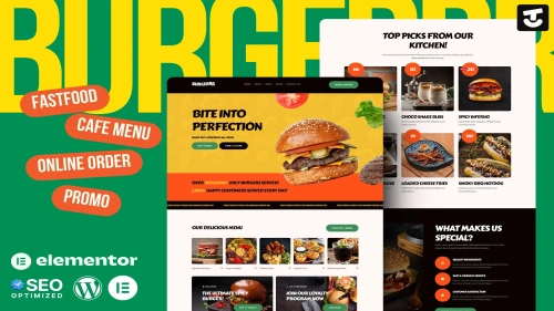 Burgerr - Fast Food Restaurant Template Kit