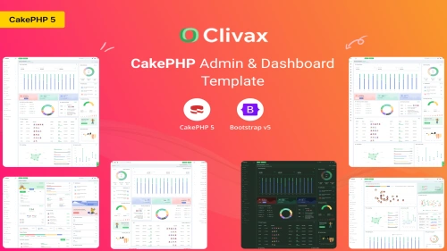 Clivax - CakePHP Admin & Dashboard Template