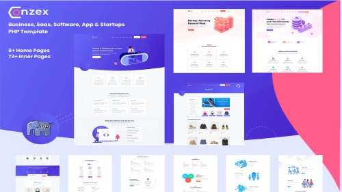 Conzex - Business, Saas & Software PHP Template