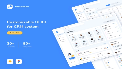 Customizable UI Kit For CRM System - Figma Resources