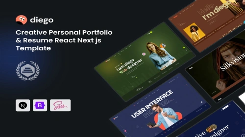 Diego - Creative Portfolio & Resume React Template