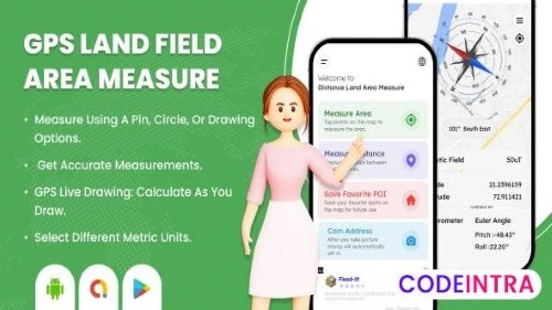 Distance and Land Area Measure - Land Area Calcula