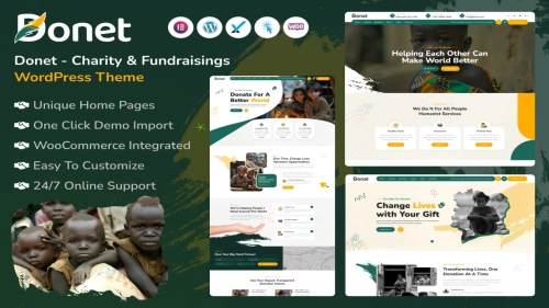 Donat - Charity & Fundraising WordPress Theme