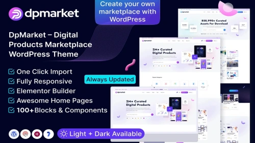 DpMarket – Digital Products Marketplace Html5 Temp