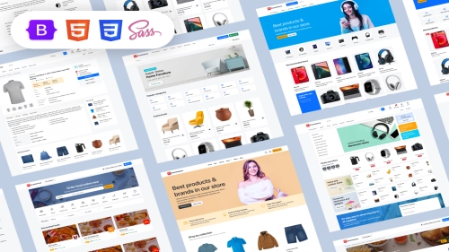 E-Commerce UI Library for Developers - Coded Templates