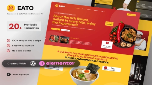 Eato - Restaurant & Cafe Elementor Template Kit