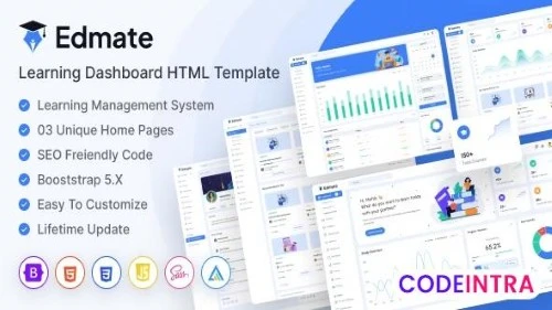 Edmate - Learning Dashboard HTML Template