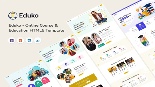 Eduko - Online Course & Education HTML5 Template