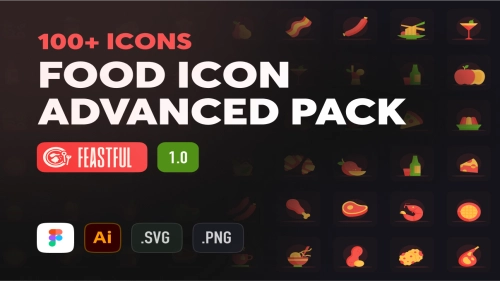 Feastful - Food color icon advanced pack - Icons
