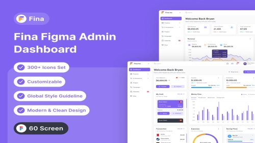 Fina Dashboard Kit - UI Kits