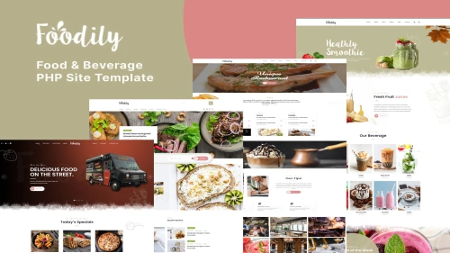 Foodily - Food and Beverage Shop PHP Template