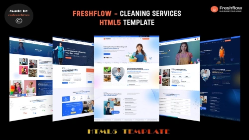 Freshflow - Cleaning Services HTML Template