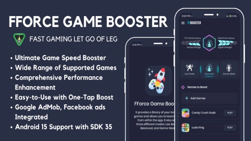 Game Booster with AdMob Ads Android Studio Cpde