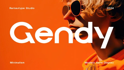 Gendy Modern Sans Font - Multilingual Character Premium