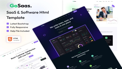 Gosaas - SaaS & Software Startup Template