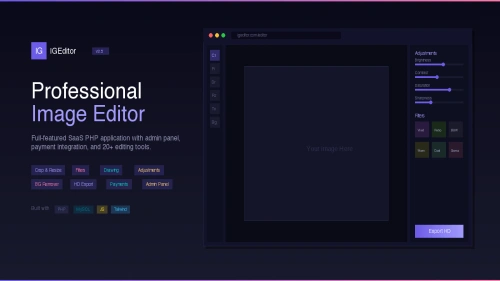 IGEditor - Online Image Editor with Admin Panel
