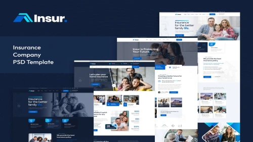 Insur - Insurance Company PSD Template