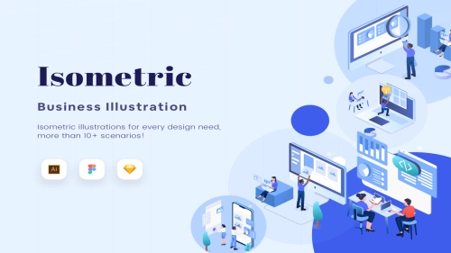 Isometric - Business Illustration - Illustrations